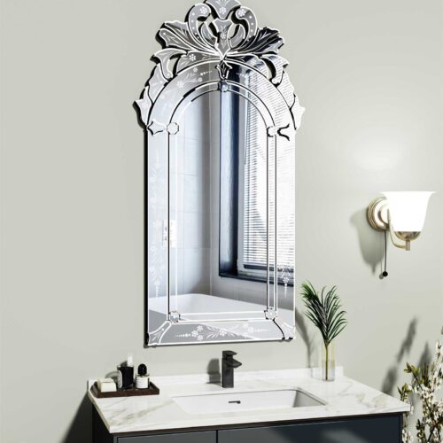 Venetian Etched Wall Mirror