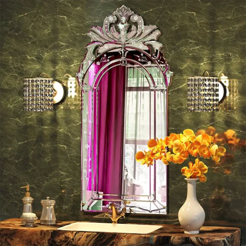 Venetian Etched Wall Mirror
