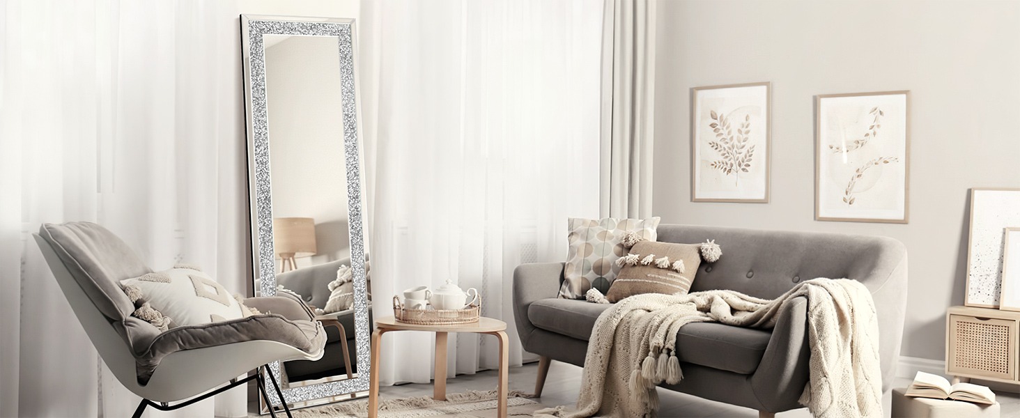 Crystal Full Length Mirror