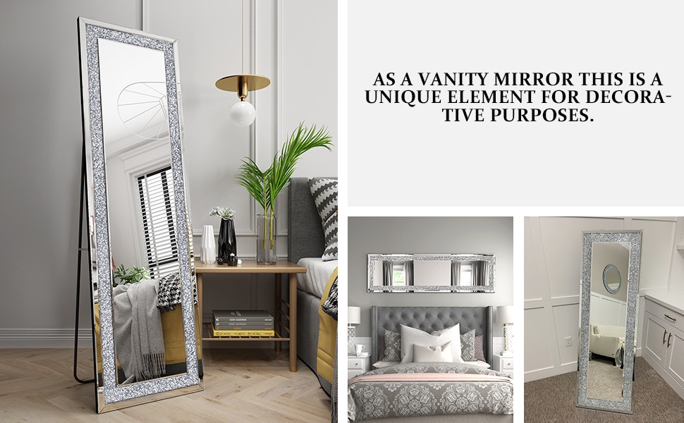Crystal Full Length Mirror