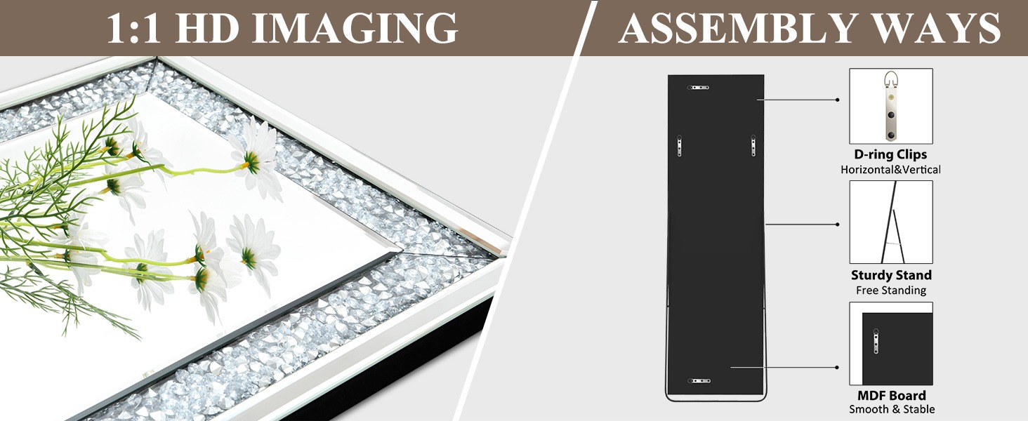 Crystal Full Length Mirror