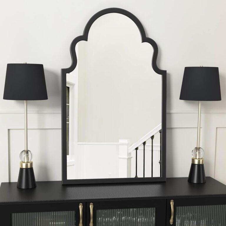 Black Accent Vanity Mirror