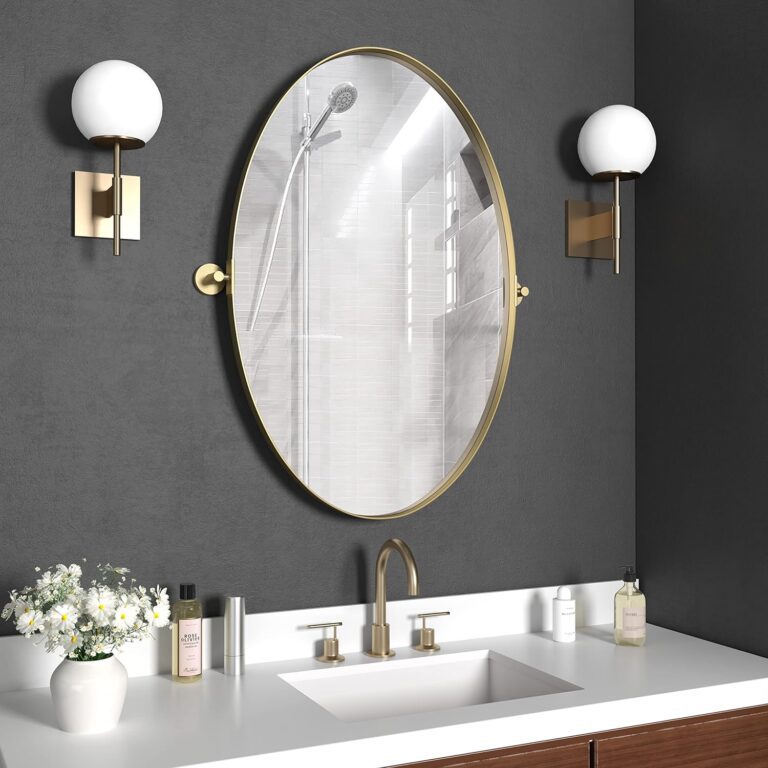 gold frame mirror