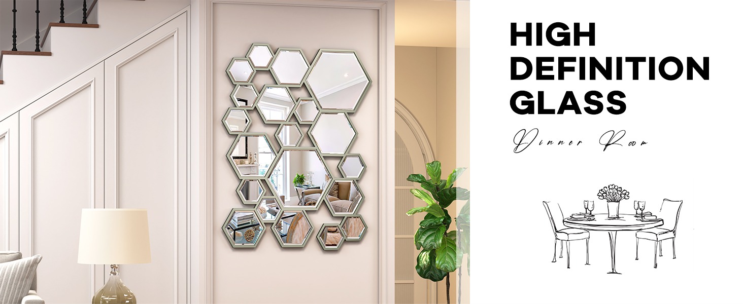 Grey Framed Design Mirror