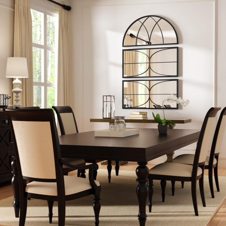 Black Window Decorate Mirror