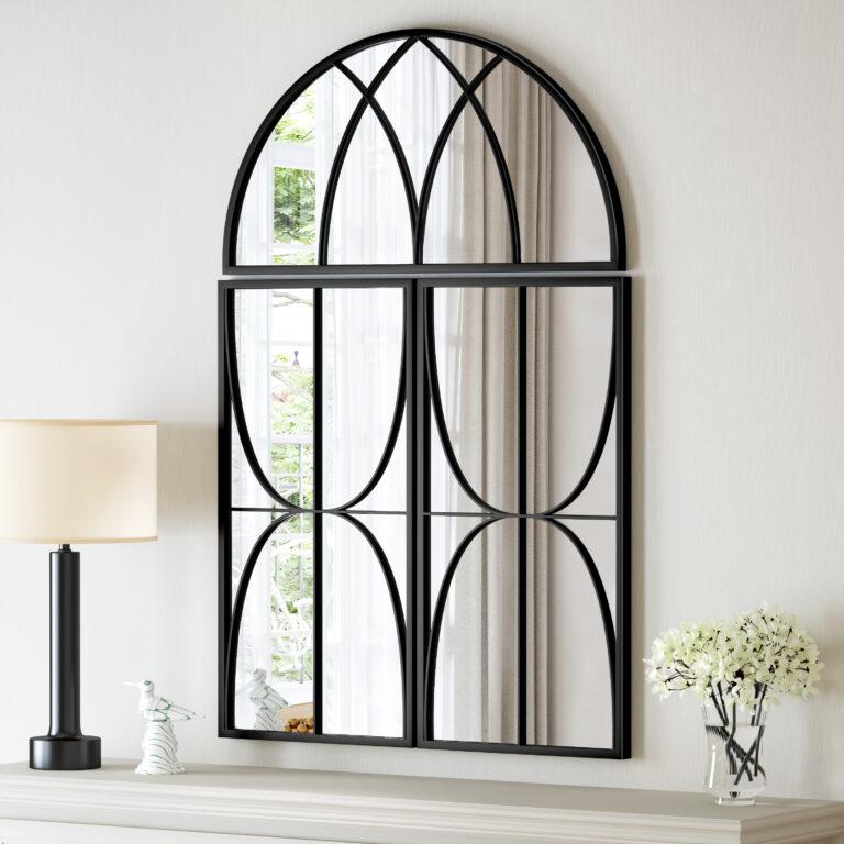 Black Window Decorate Mirror
