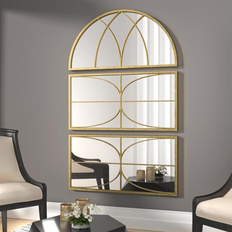 Gold Window Decorative Mirror